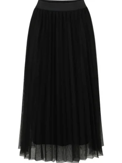 Betty & Co Damen Midirock in schwarz