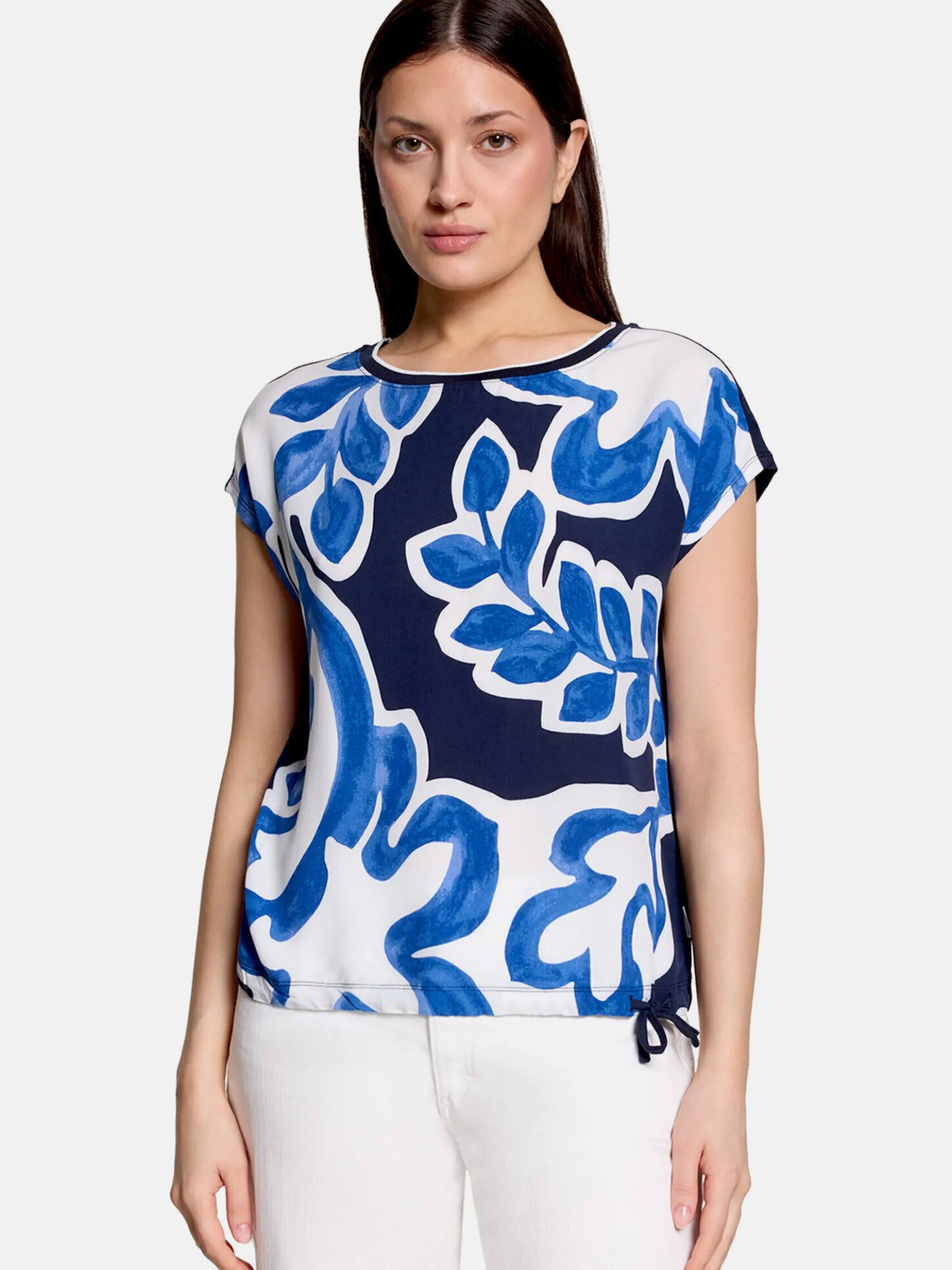 Betty & Co Damen Shirt in marine mehrfarbig