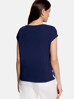 Betty & Co Damen Shirt in marine mehrfarbig