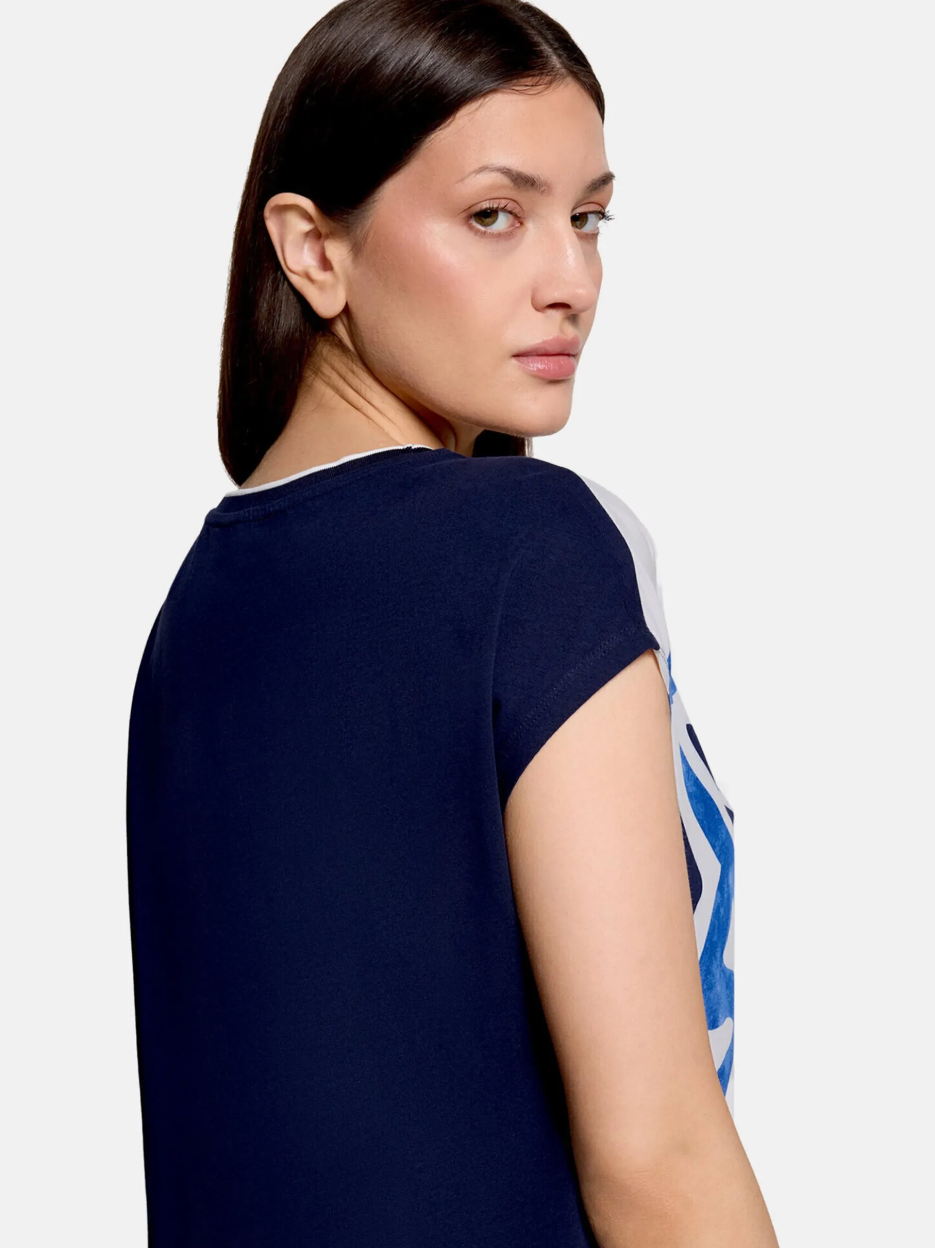 Betty & Co Damen Shirt in marine mehrfarbig