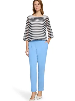 Betty & Co Damen Shirt in marine ecru - Ärmel: 3/4 Arm