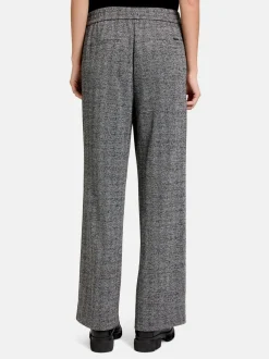 Betty & Co Damen Stoffhose in schwarz mehrfarbig