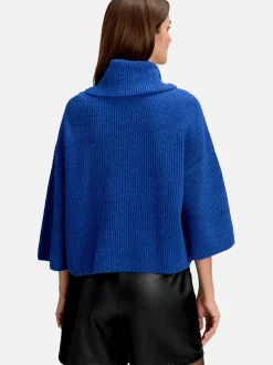 Betty & Co Damen Strickpullover in blau