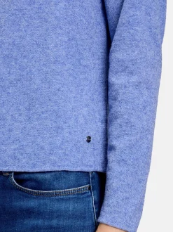 Betty & Co Damen Strickpullover in blau
