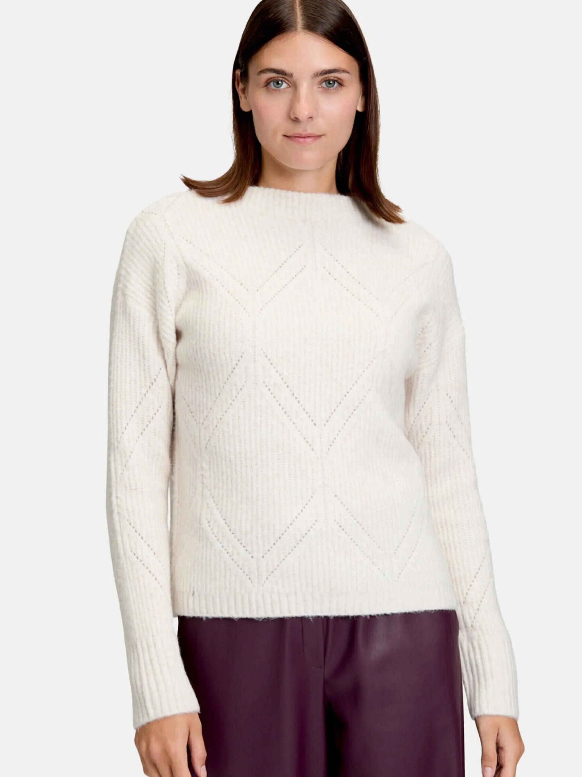 Betty & Co Damen Strickpullover in beige