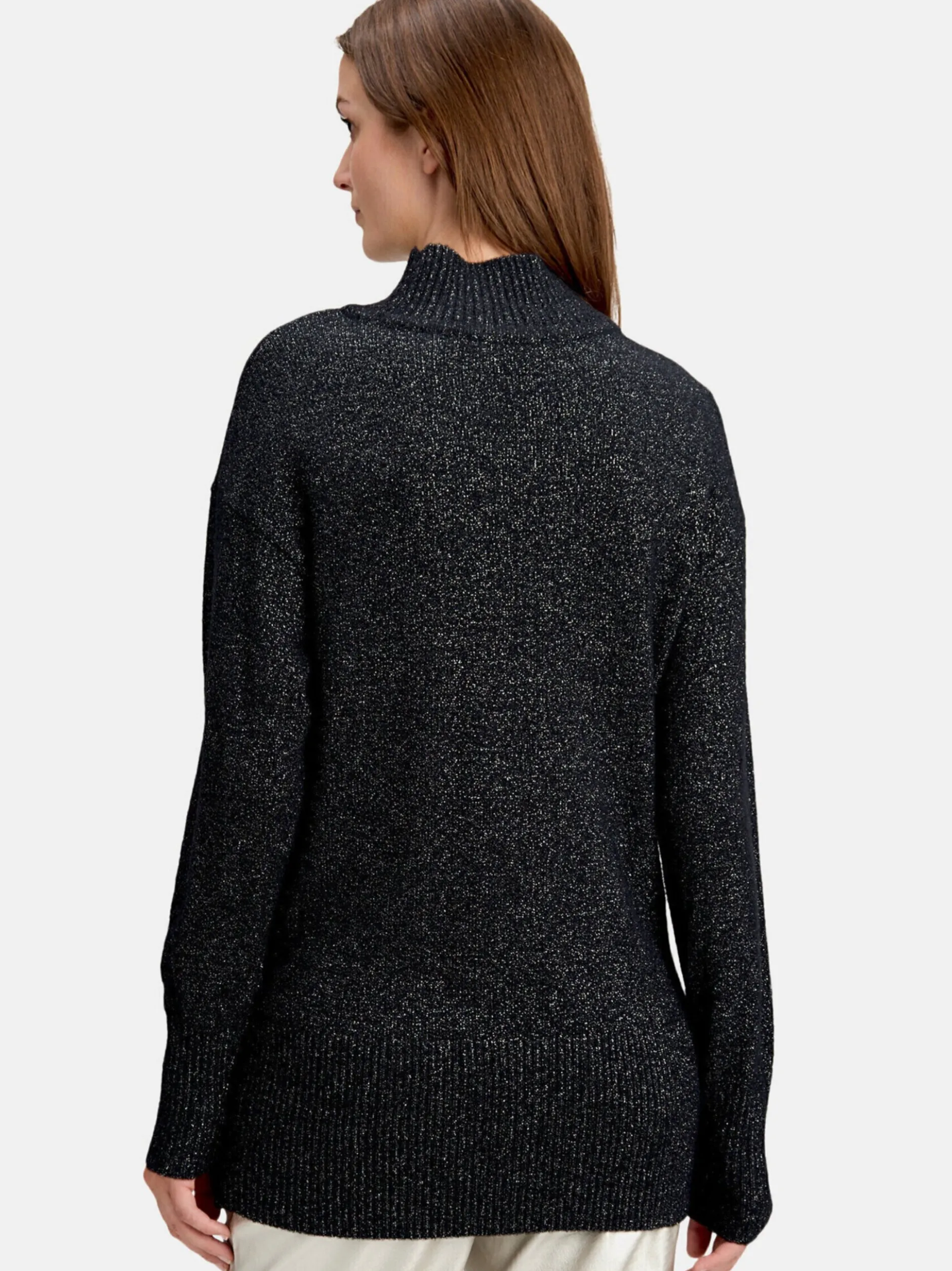 Betty & Co Damen Strickpullover in schwarz