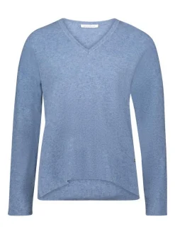 Betty & Co Damen Strickpullover in blau