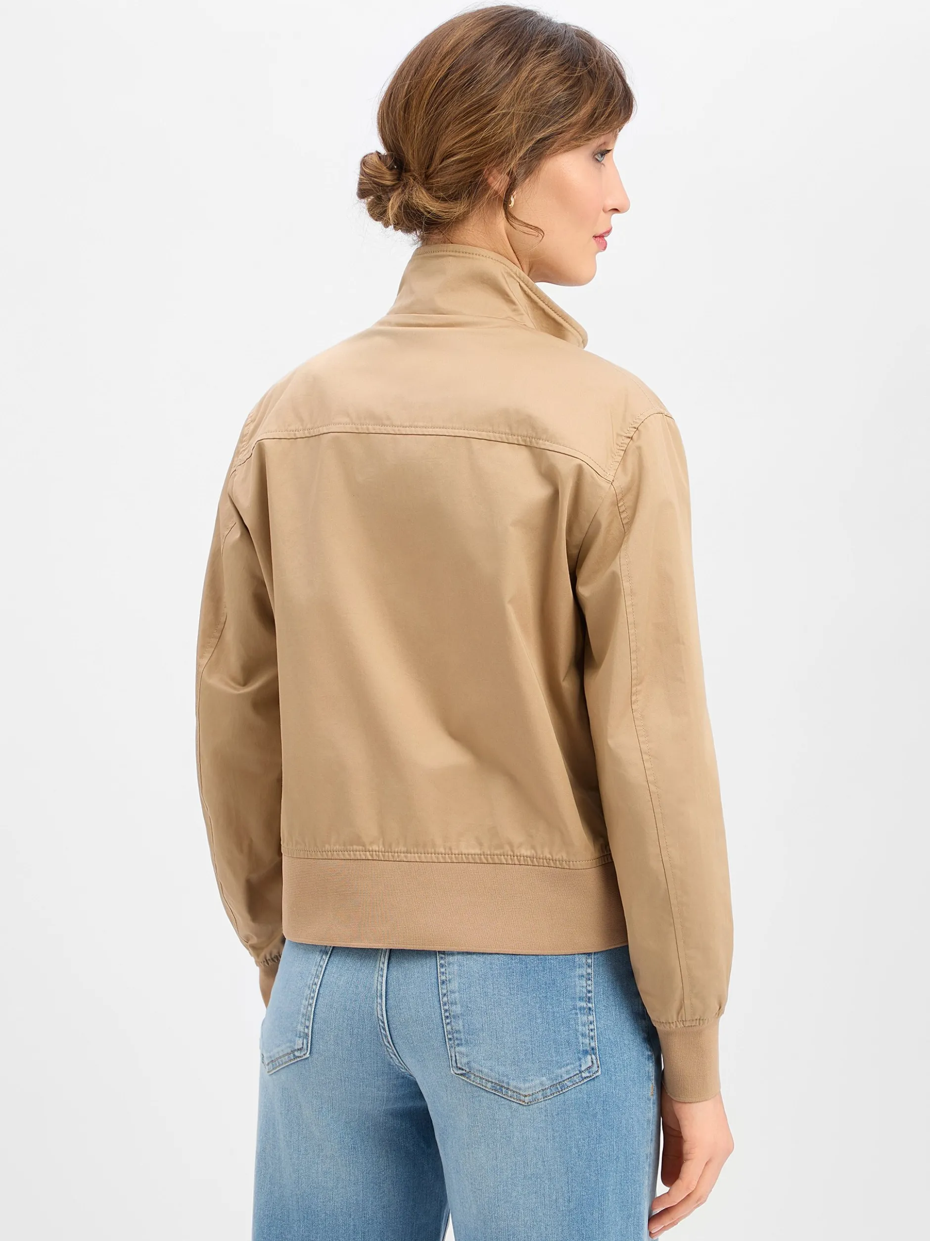 Blauer Damen Jacke in beige
