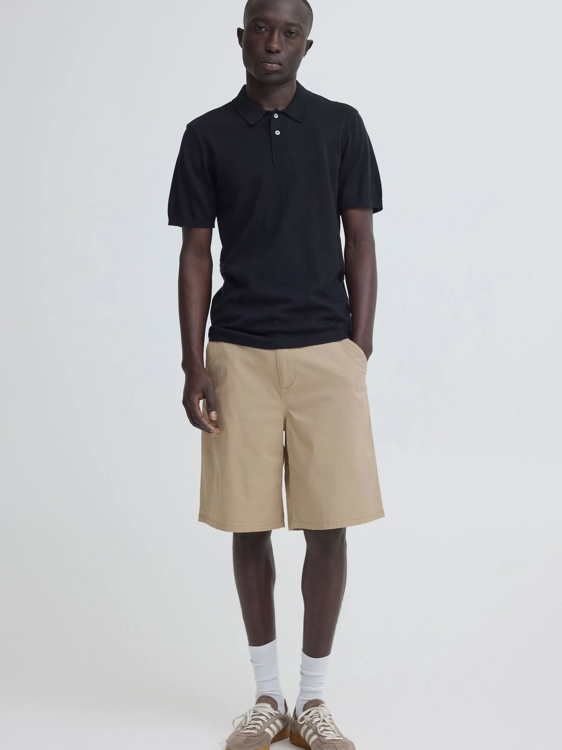 BLEND Herren Bermudas - BHMatz Loose Fit in beige