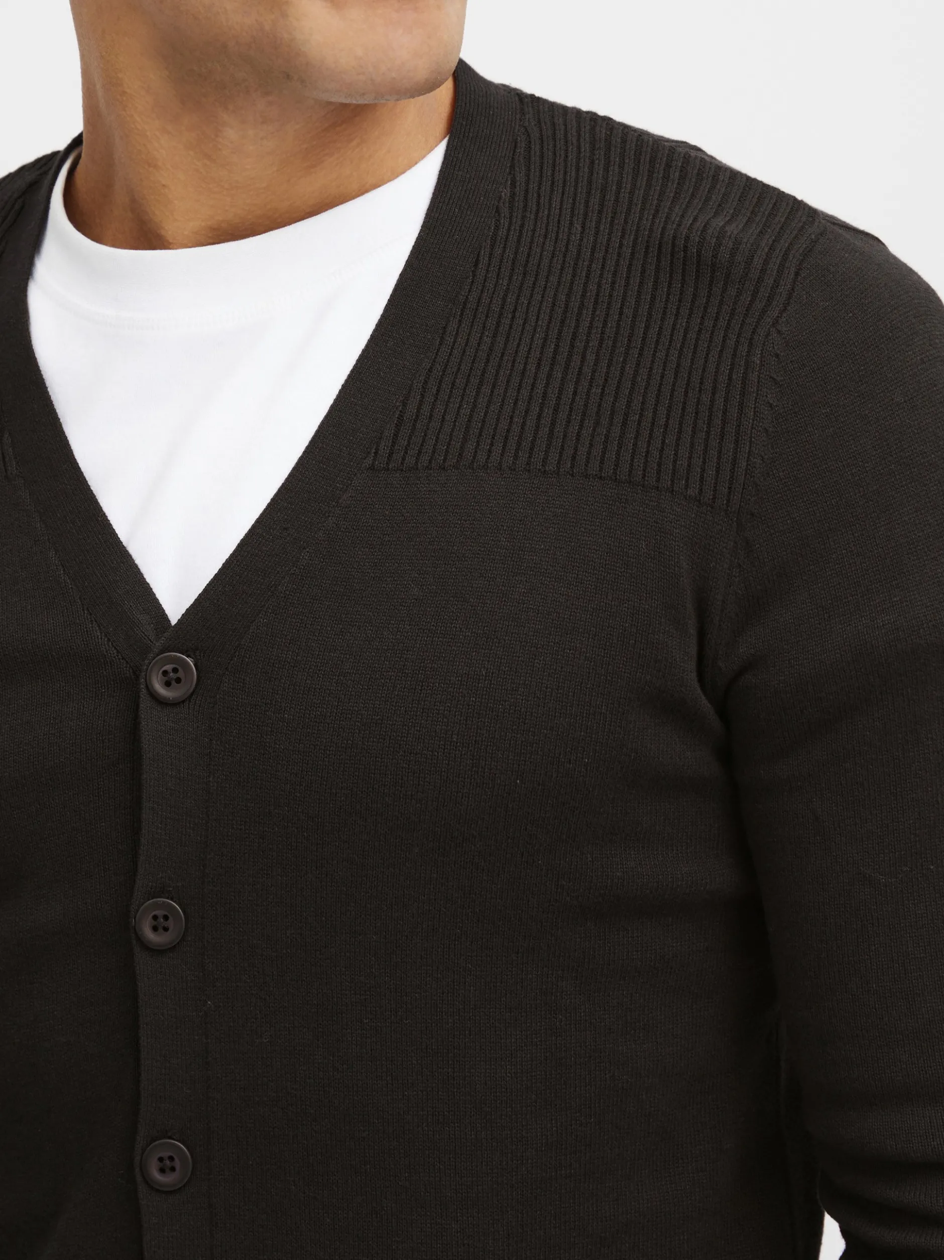 BLEND Herren Cardigan - BHCaden in schwarz