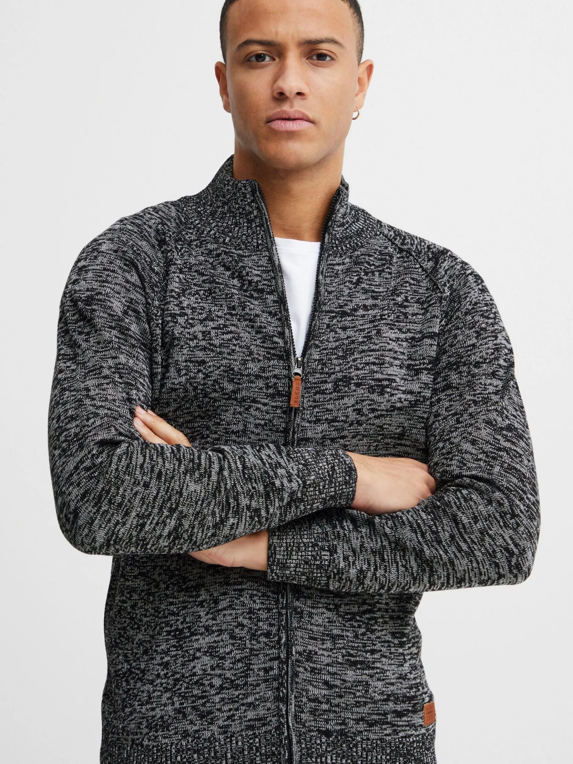BLEND Herren Cardigan - BHDaniri in schwarz