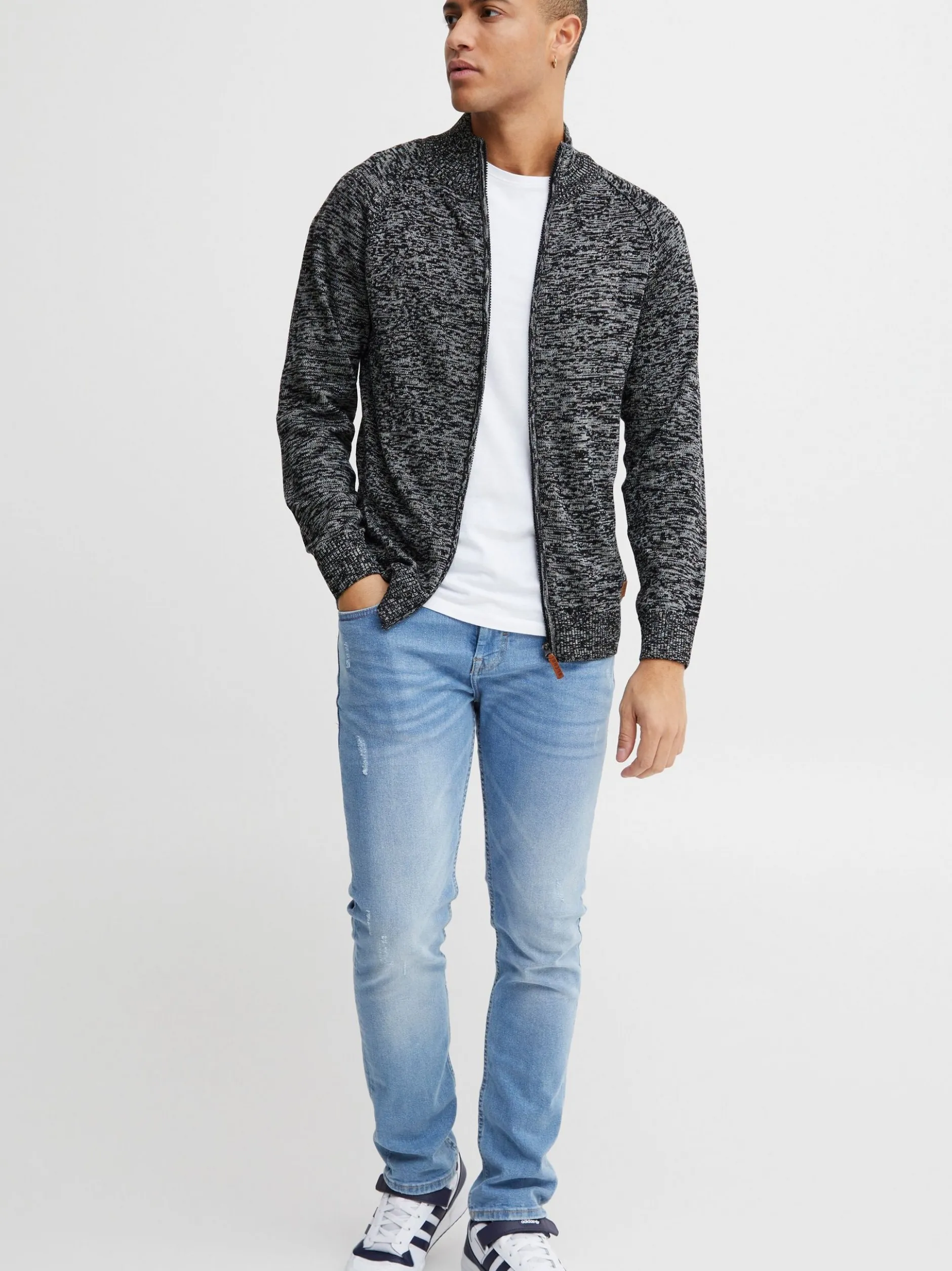 BLEND Herren Cardigan - BHDaniri in schwarz