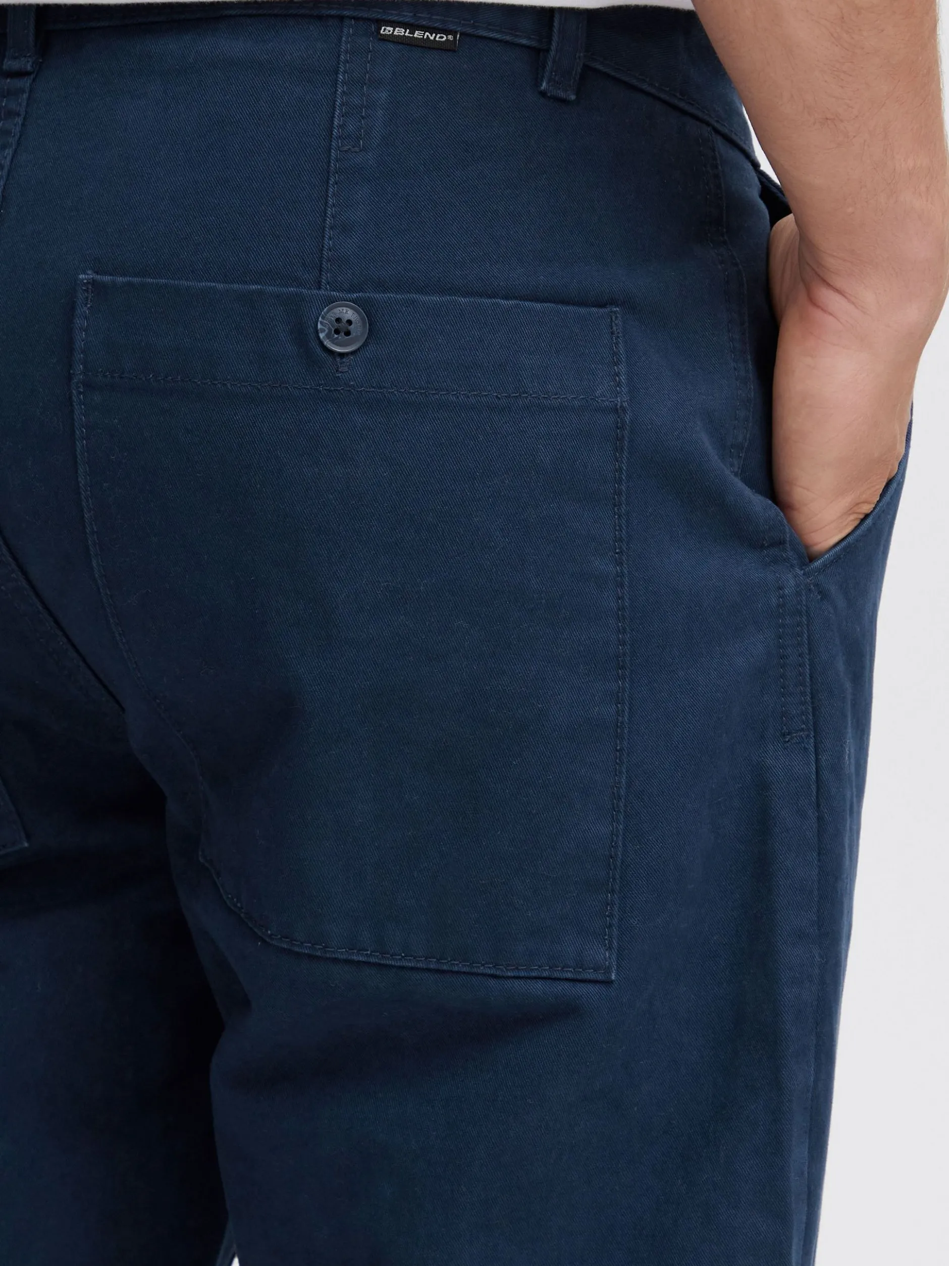 BLEND Herren Chinohose in blau