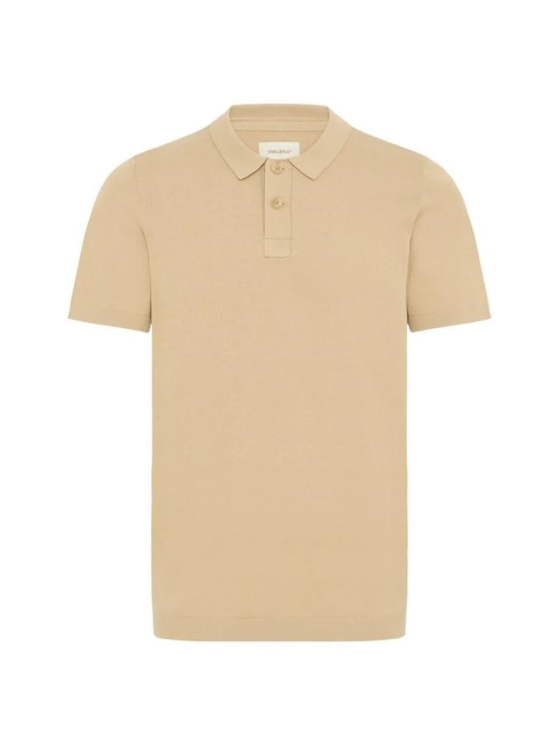 BLEND Herren Feinstrickpoloshirt - BHBray in beige