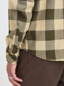 BLEND Herren Flanellhemd - BHBuster in grün