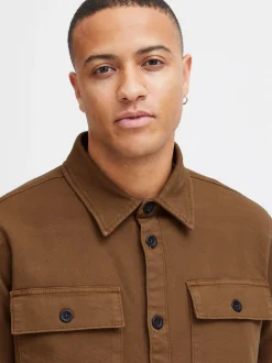 BLEND Herren Hemdjacke in braun