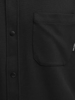 BLEND Herren Kurzarmhemd - BHAdrian in schwarz