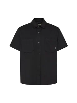 BLEND Herren Kurzarmhemd - BHAdrian in schwarz