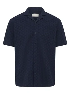 BLEND Herren Kurzarmhemd - BHAulia in blau