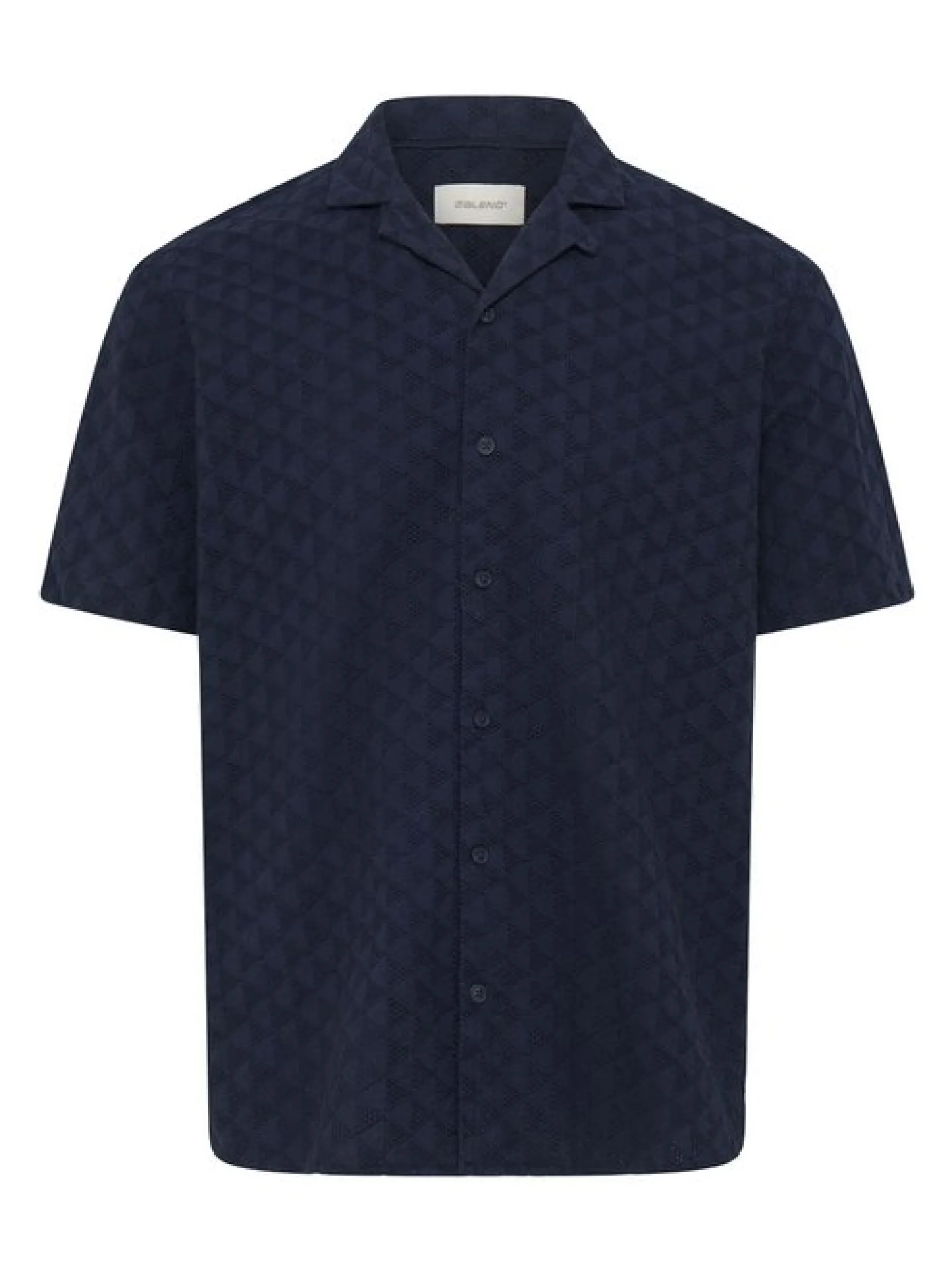 BLEND Herren Kurzarmhemd - BHAulia in blau