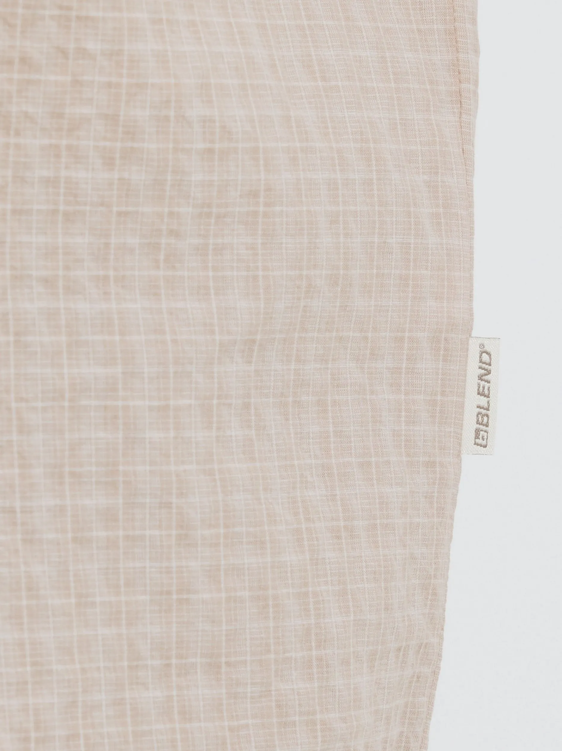 BLEND Herren Kurzarmhemd - BHBarny in beige
