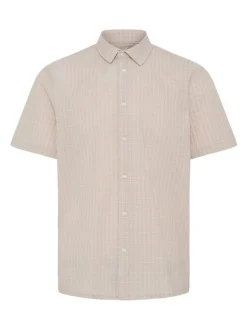 BLEND Herren Kurzarmhemd - BHBarny in beige
