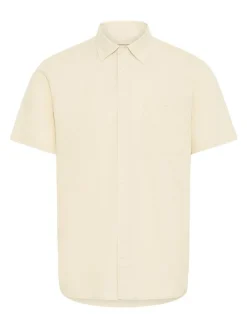 BLEND Herren Kurzarmhemd - BHBay Linen in beige