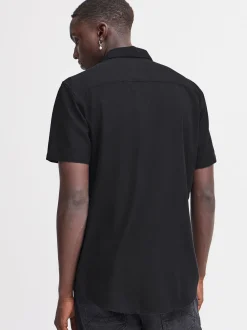 BLEND Herren Kurzarmhemd - BHBobby in schwarz