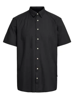 BLEND Herren Kurzarmhemd - BHBobby in schwarz