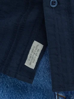 BLEND Herren Kurzarmhemd - BHDarius in blau