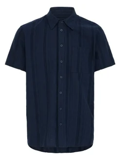 BLEND Herren Kurzarmhemd - BHDarius in blau
