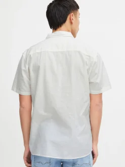 BLEND Herren Kurzarmhemd - BHShirt in weiß