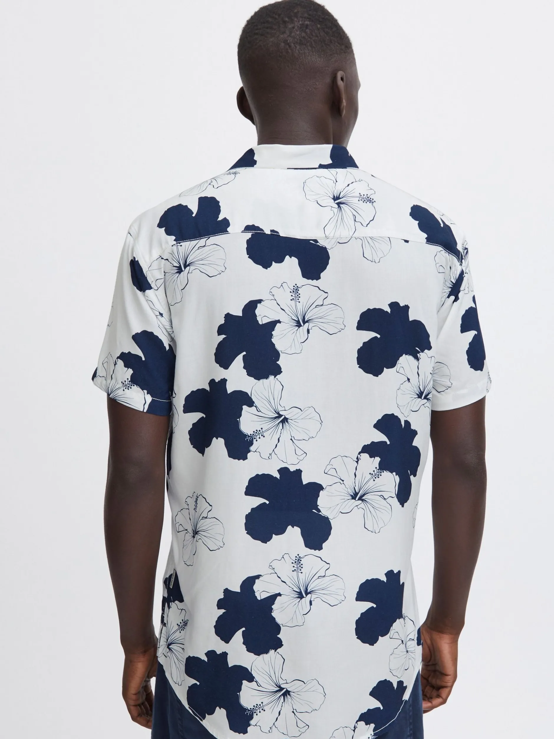 BLEND Herren Kurzarmhemd - BHShirt in blau