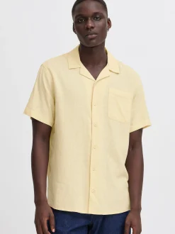 BLEND Herren Kurzarmhemd - BHVictor in beige
