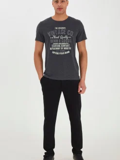 BLEND Herren Kurzarmshirt - BHVadim in anthrazit