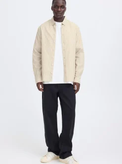 BLEND Herren Langarmhemd - BHAdas in beige