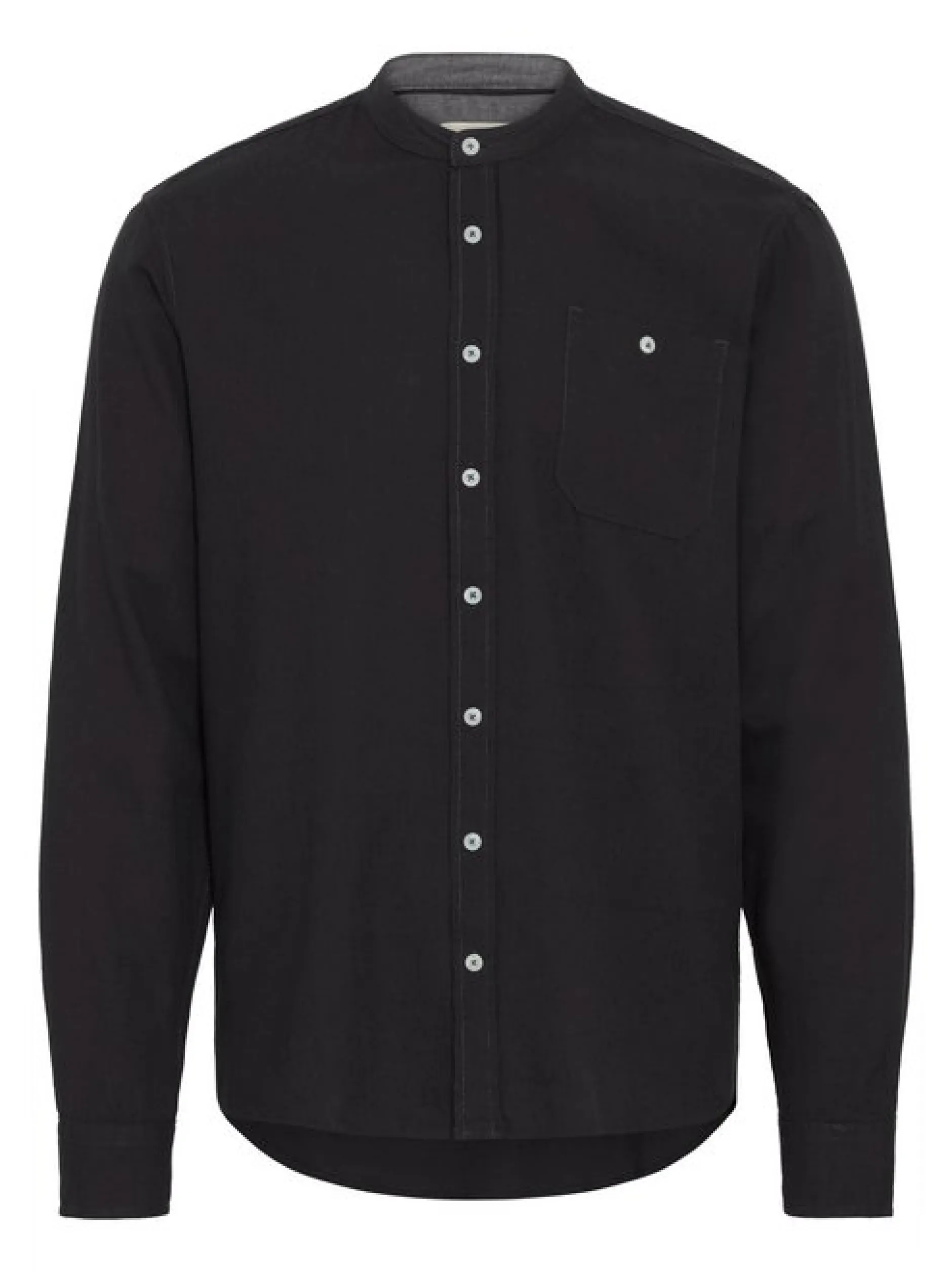 BLEND Herren Langarmhemd - BHBobby in schwarz