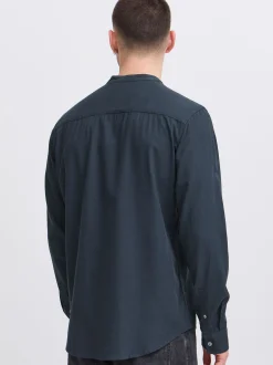 BLEND Herren Langarmhemd - BHBobby in blau