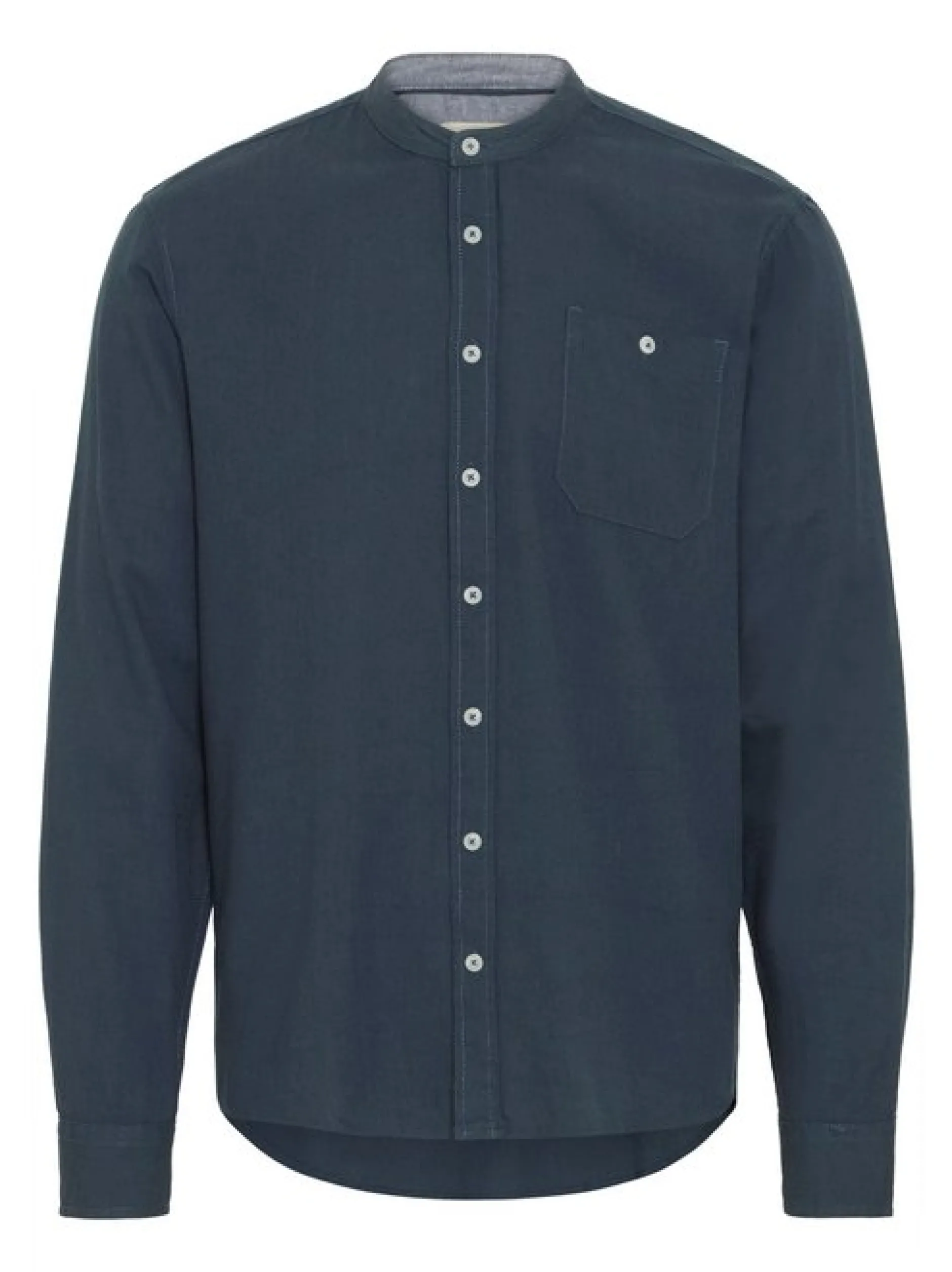BLEND Herren Langarmhemd - BHBobby in blau