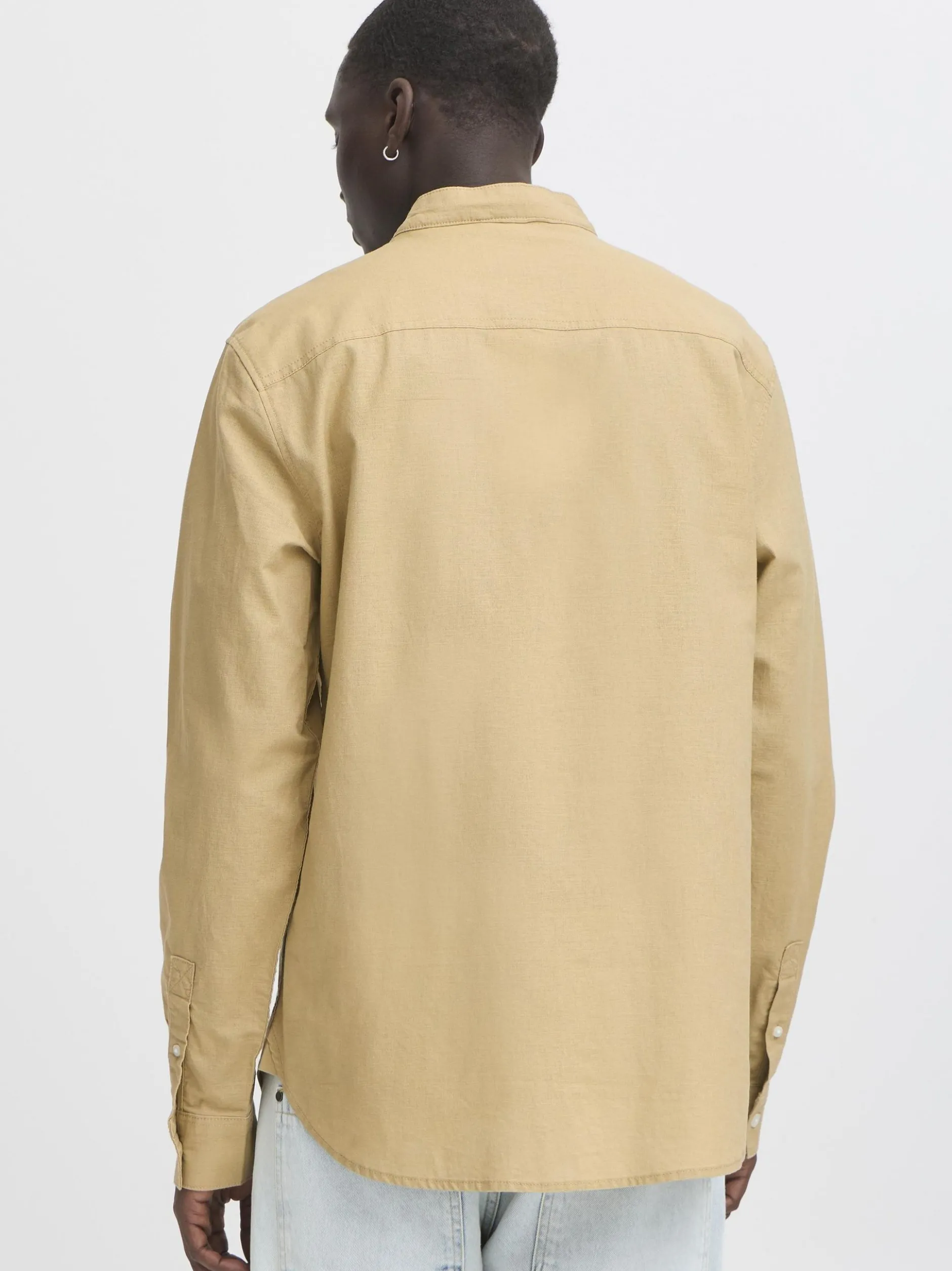 BLEND Herren Langarmhemd - BHBay in beige