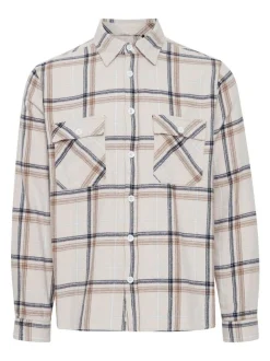 BLEND Herren Langarmhemd - BHShirt in beige