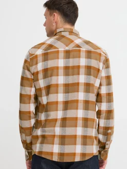 BLEND Herren Langarmhemd - BHShirt in braun