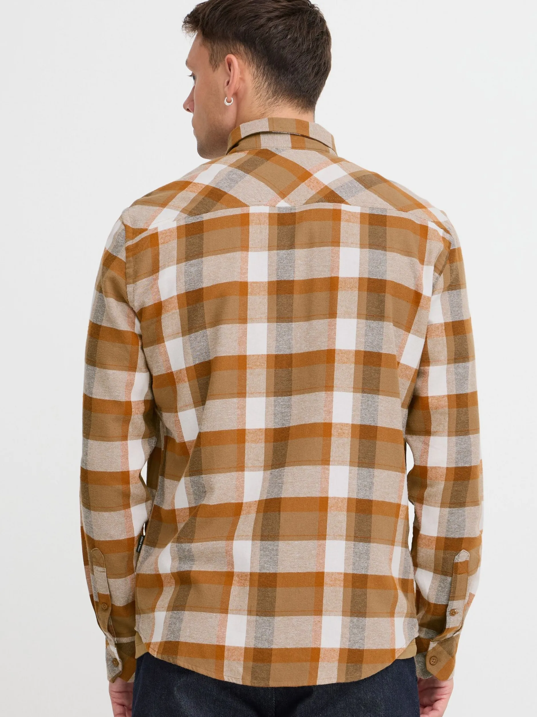 BLEND Herren Langarmhemd - BHShirt in braun