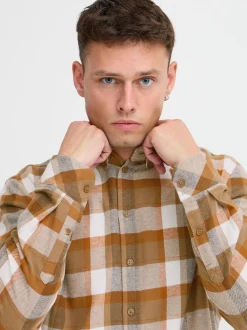 BLEND Herren Langarmhemd - BHShirt in braun