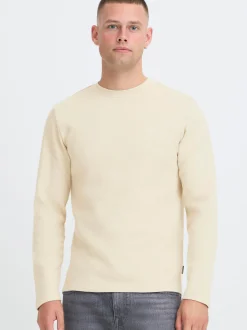 BLEND Herren Langarmshirt - BHForta in beige