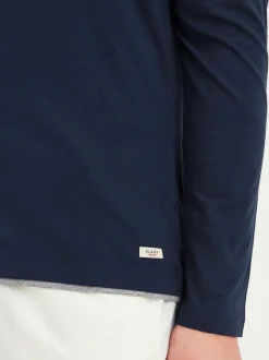 BLEND Herren Langarmshirt - BHLeonas in marine
