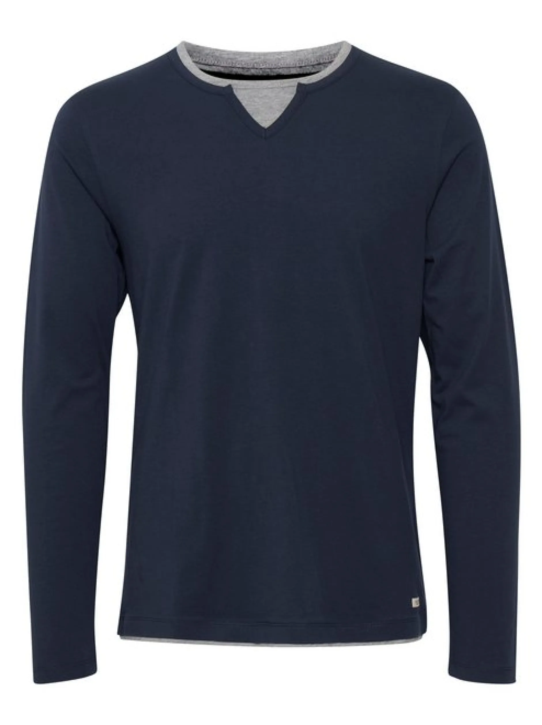 BLEND Herren Langarmshirt - BHLeonas in marine