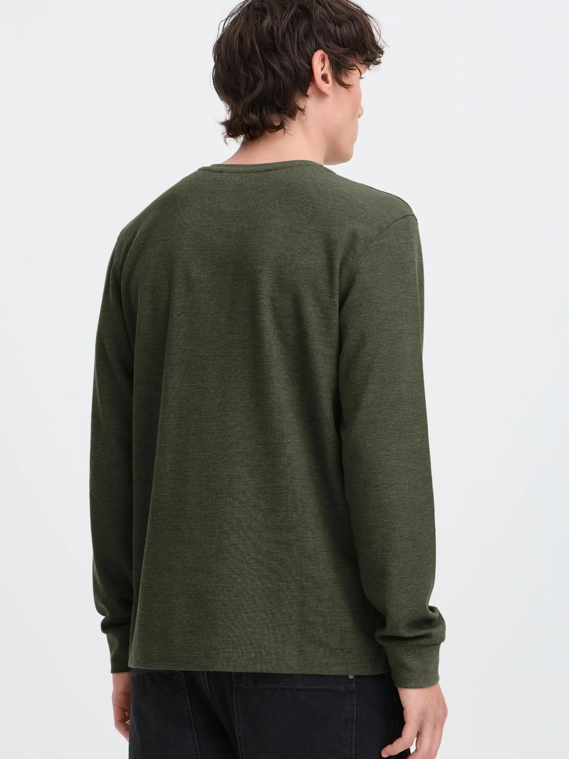 BLEND Herren Langarmshirt - BHBhnoble in oliv