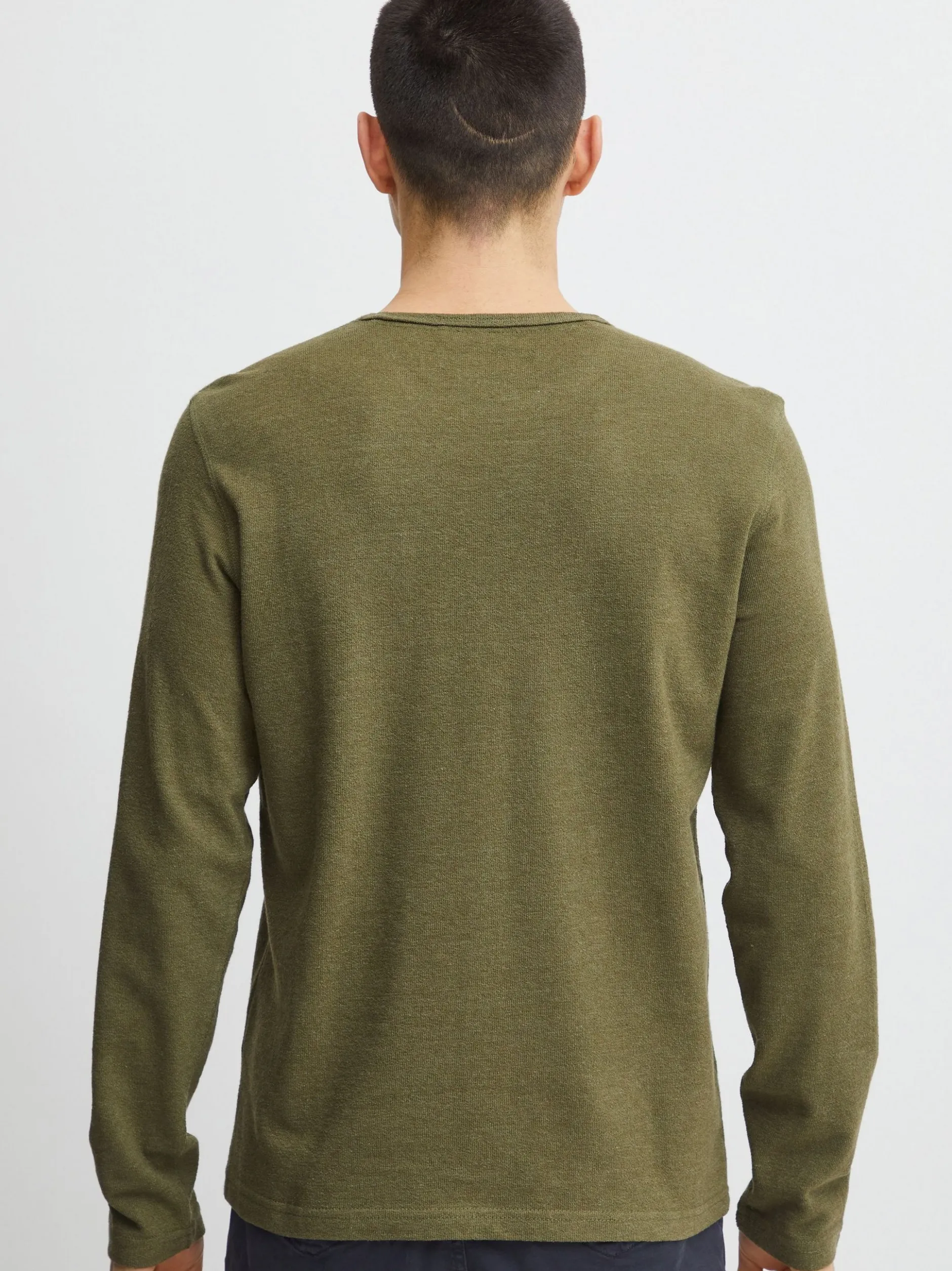BLEND Herren Langarmshirt - BHTee in grün