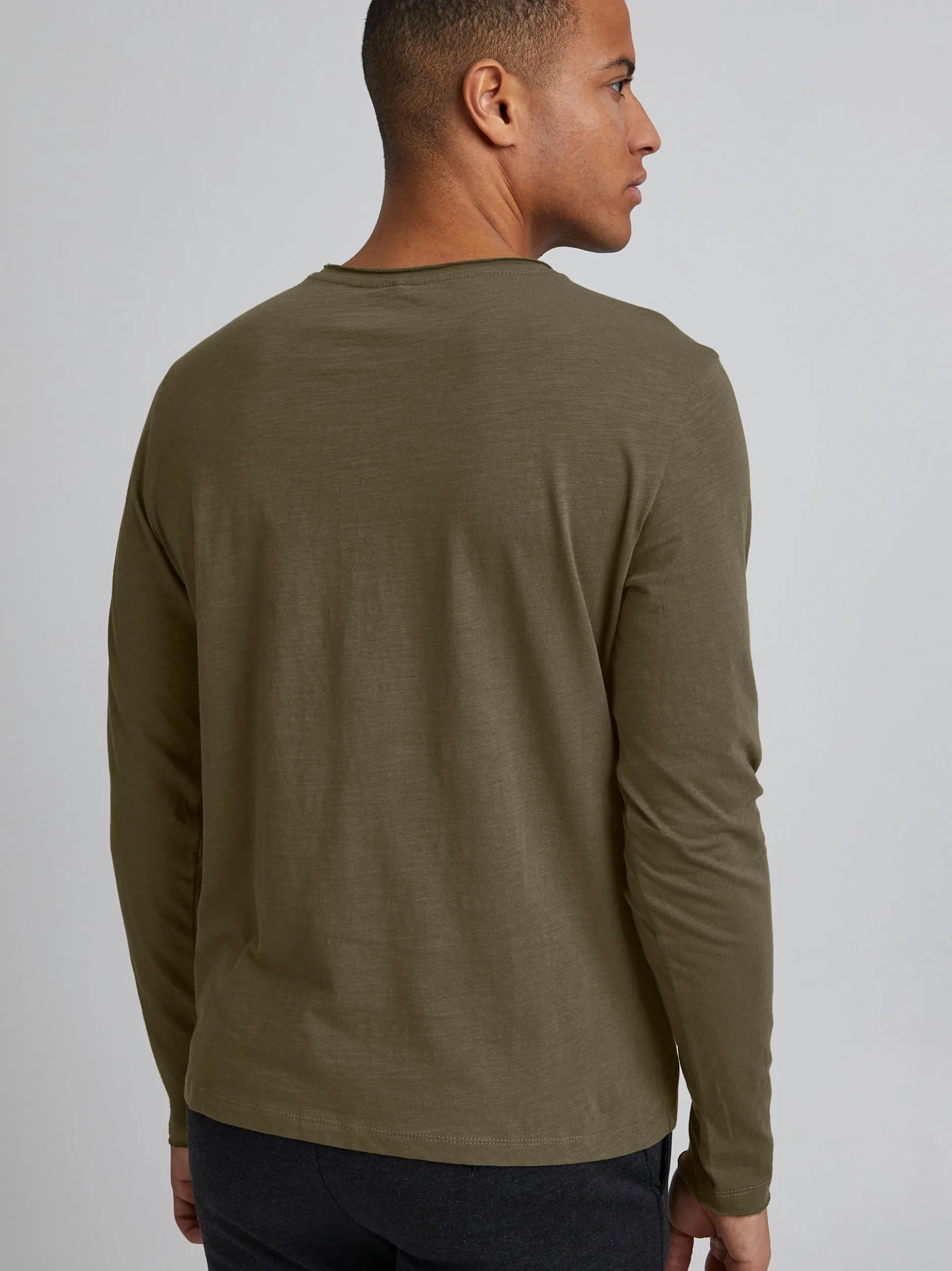 BLEND Herren Langarmshirt - BHBhnicolai in grün